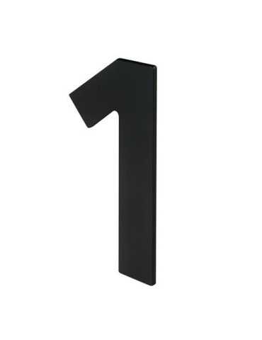 Número 1 para Atornillar 100X64X2MM Inoxidable Negro Mate [LOTE DE 8 Unidades] NESU