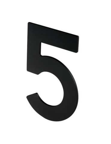 Número 5 para Atornillar 100X64X2MM Inoxidable Negro Mate [LOTE DE 8 Unidades] NESU