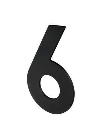 Número 6/9 para Atornillar 100X64X2MM Inoxidable Negro Mate [LOTE DE 8 Unidades] NESU