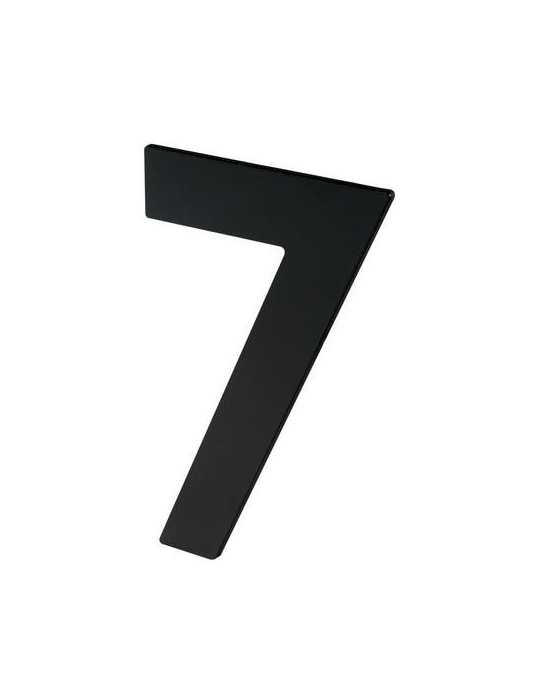 Número 7 para Atornillar 100X64X2MM Inoxidable Negro Mate [LOTE DE 8 Unidades] NESU