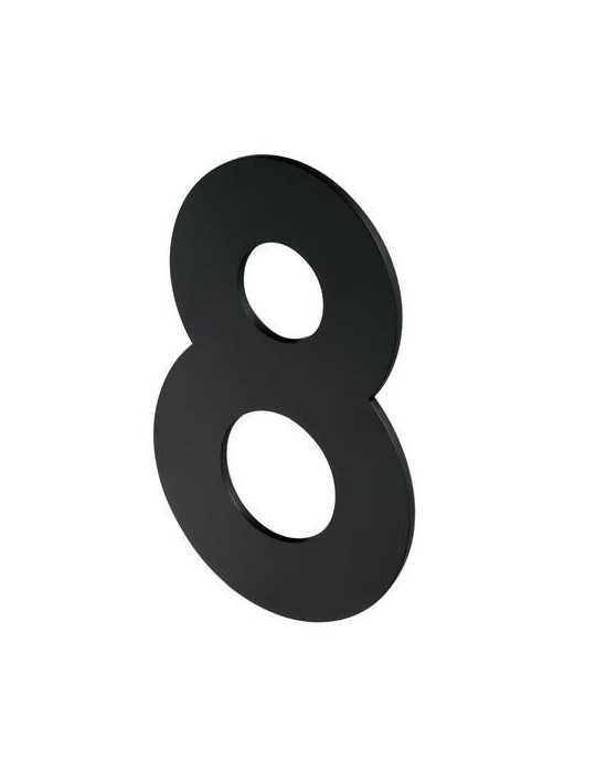 Número 8 para Atornillar 100X64X2MM Inoxidable Negro Mate [LOTE DE 8 Unidades] NESU