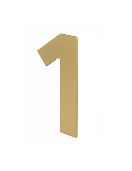 Número 1 para Atornillar 100X64X2MM Inoxidable Latón Mate [LOTE DE 8 Unidades] NESU