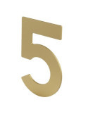 Número 5 para Atornillar 100X64X2MM Inoxidable Latón Mate [LOTE DE 8 Unidades] NESU