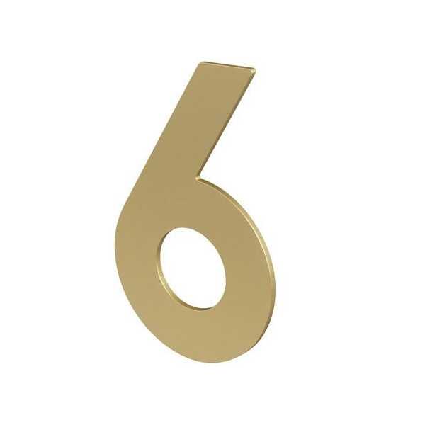Número 6/9 Atornillar 100X64X2MM Inoxidable Latón Mate [LOTE DE 8 Unidades] NESU