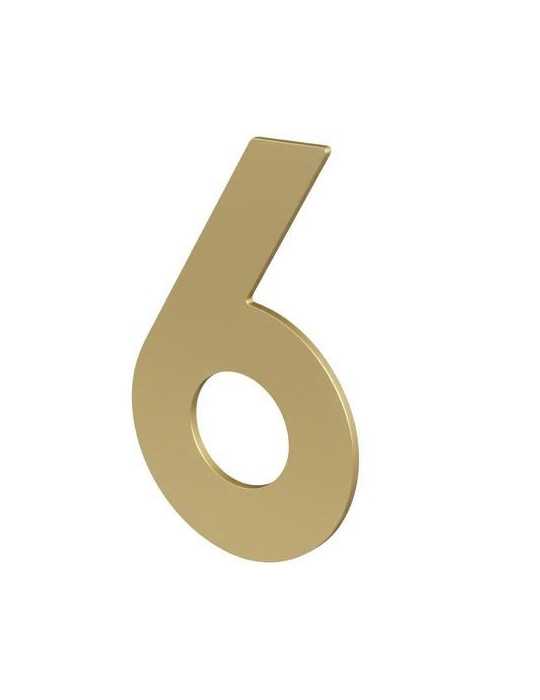Número 6/9 Atornillar 100X64X2MM Inoxidable Latón Mate [LOTE DE 8 Unidades] NESU