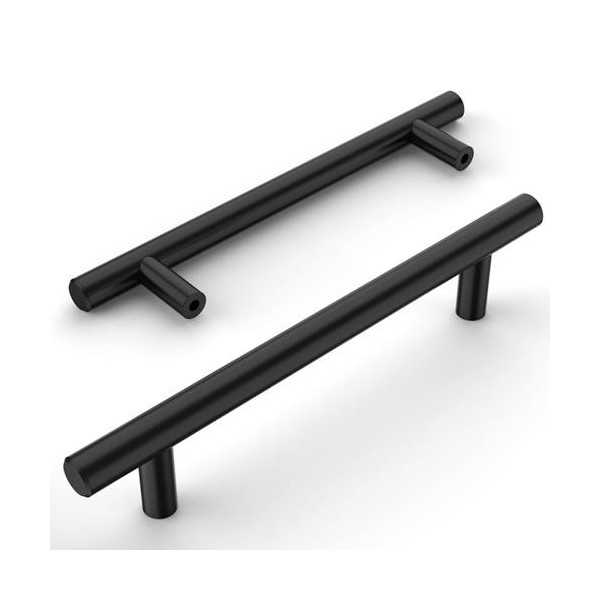 Tirador Mueble Ac. inox Negro Mate 128MM 65002N [LOTE DE 18 Unidades] NESU