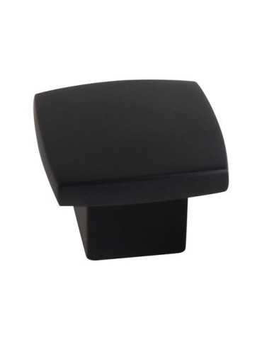 Pomo 25X25MM Pintura Negra Mate 28722 [LOTE DE 18 Unidades] NESU