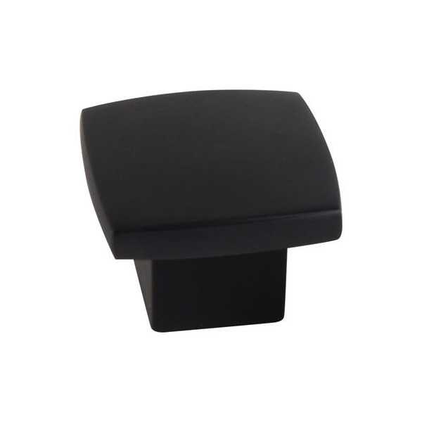 Pomo 25X25MM Pintura Negra Mate 28722 [LOTE DE 18 Unidades] NESU