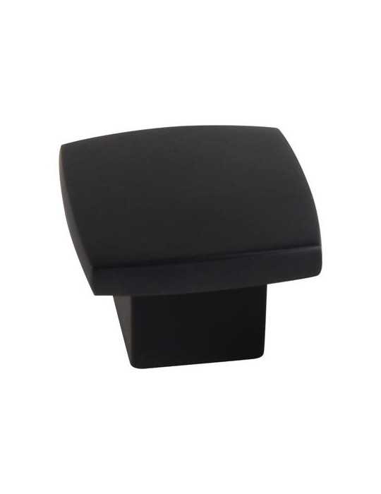 Pomo 25X25MM Pintura Negra Mate 28722 [LOTE DE 18 Unidades] NESU
