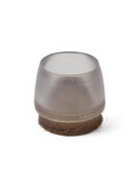 Contera Exterior Transparente 17MM Fieltro Marrón (BOL-100) [LOTE DE 2 Unidades] NESU