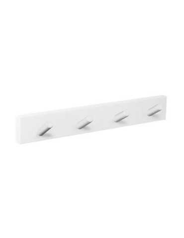 Percha Pared Blanca 4 Pomos Inclinados BCO. 9400BLBL4 [LOTE DE 4 Unidades] NESU
