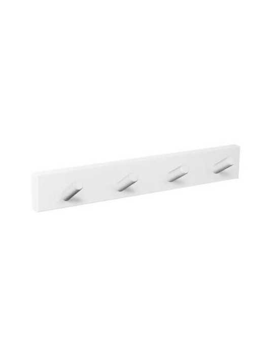Percha Pared Blanca 4 Pomos Inclinados BCO. 9400BLBL4 [LOTE DE 4 Unidades] NESU