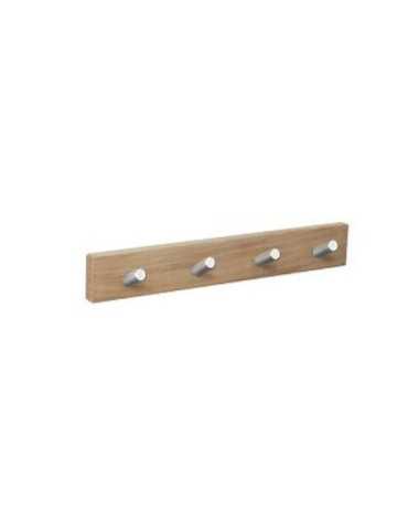 Percha Pared Natural 4 Pomos Inclinados Inoxidable [LOTE DE 2 Unidades] NESU