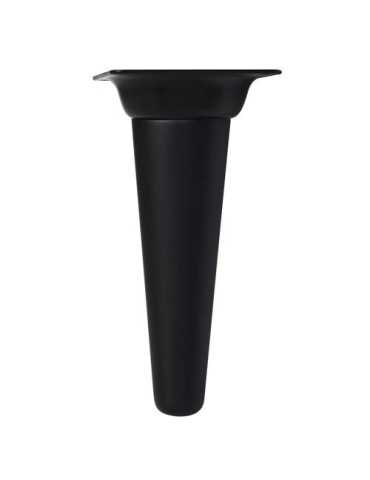 Pata Conica Recta 150MM Negra/Plato Metal Negro [LOTE DE 4 Unidades] NESU