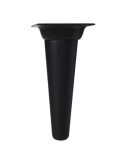 Pata Conica Recta 150MM Negra/Plato Metal Negro [LOTE DE 4 Unidades] NESU