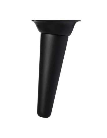Pata Conica INCLI. 150MM Negra/Plato Metal Negro [LOTE DE 4 Unidades] NESU