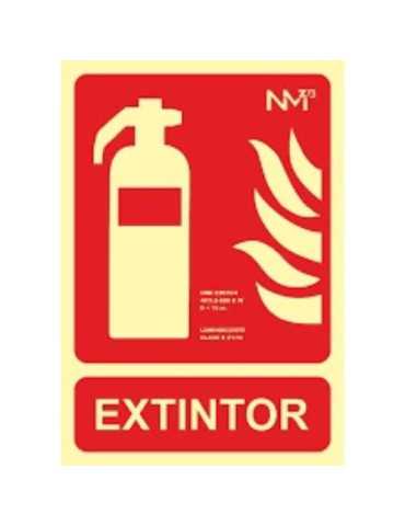 Cartel PVC 21X30 Extintor [LOTE DE 14 Unidades] NORMALUZ