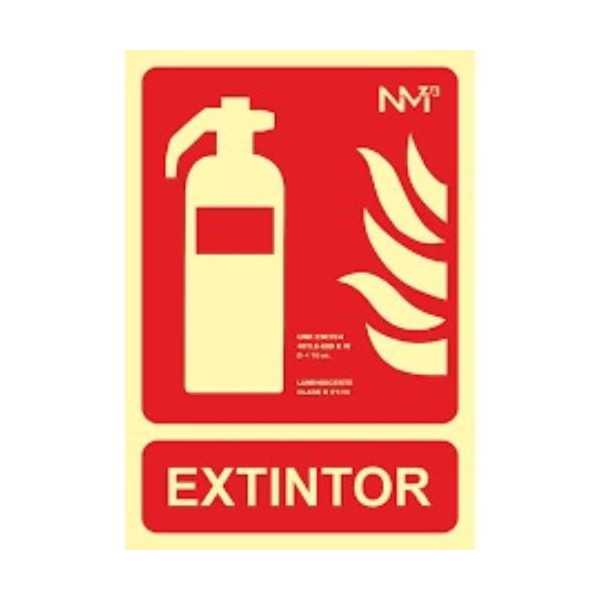 Cartel PVC 21X30 Extintor [LOTE DE 14 Unidades] NORMALUZ
