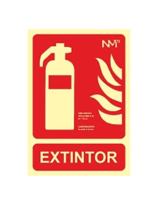 Cartel PVC 21X30 Extintor [LOTE DE 14 Unidades] NORMALUZ