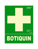 Cartel PVC 40X30 Serigrafiado Botiquin [LOTE DE 14 Unidades] NORMALUZ