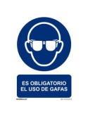 Señal Uso Obligatorio Gafas [LOTE DE 22 Unidades] NORMALUZ