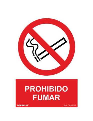 Señal Prohibido Fumar [LOTE DE 20 Unidades] NORMALUZ