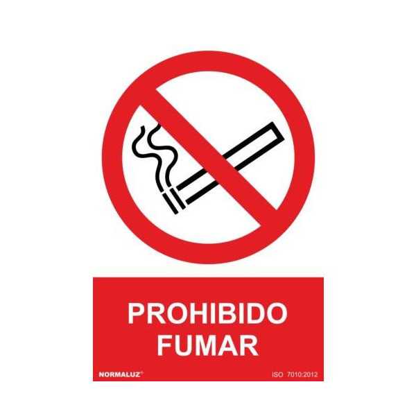 Señal Prohibido Fumar [LOTE DE 20 Unidades] NORMALUZ