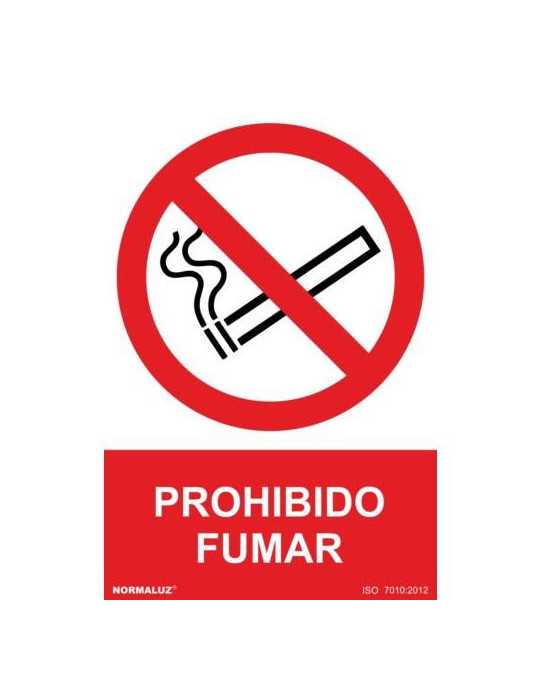Señal Prohibido Fumar [LOTE DE 20 Unidades] NORMALUZ