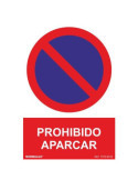 Señal Prohibido Aparcar [LOTE DE 20 Unidades] NORMALUZ