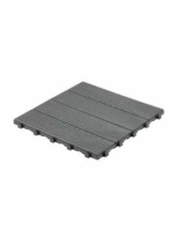 Loseta Imitacion Madera 45 X 45 cm Antracita [LOTE DE 2 Unidades] NOVARTIX