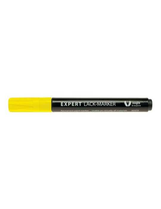 Marcador de Pintura Permanente Laca - Amarillo [LOTE DE 8 Unidades] NOVATOOLS