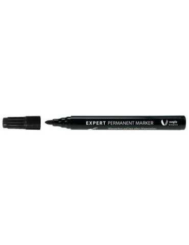 Marcador Permantente Punta Redonda 1,5-3MM Negro [LOTE DE 22 Unidades] NOVATOOLS