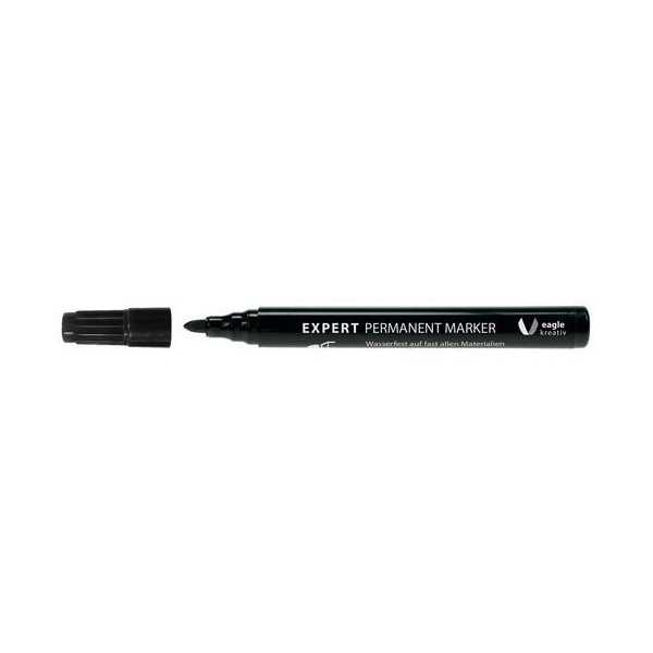 Marcador Permantente Punta Redonda 1,5-3MM Negro [LOTE DE 22 Unidades] NOVATOOLS