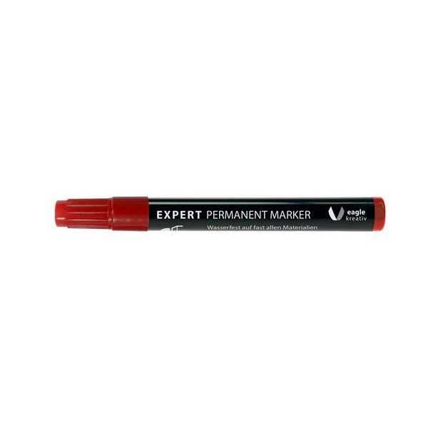 Marcador Permantente Punta Redonda 1,5-3MM Rojo [LOTE DE 22 Unidades] NOVATOOLS