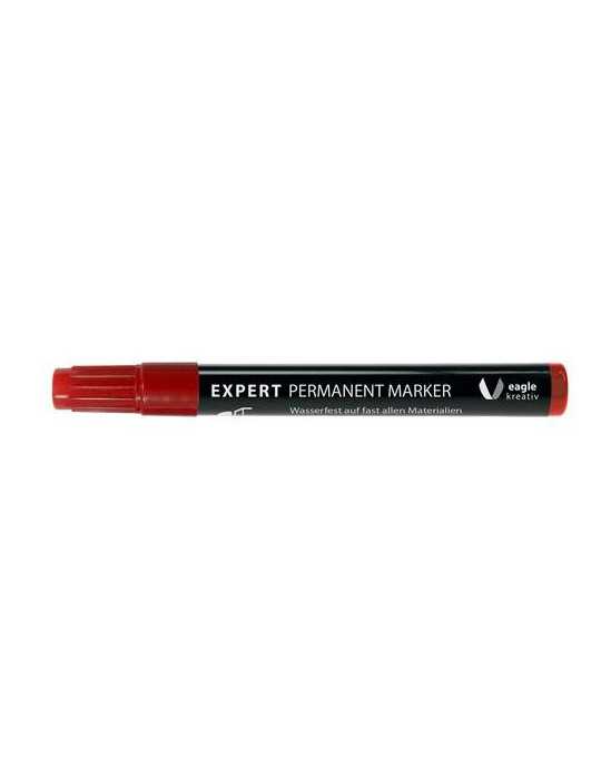 Marcador Permantente Punta Redonda 1,5-3MM Rojo [LOTE DE 22 Unidades] NOVATOOLS