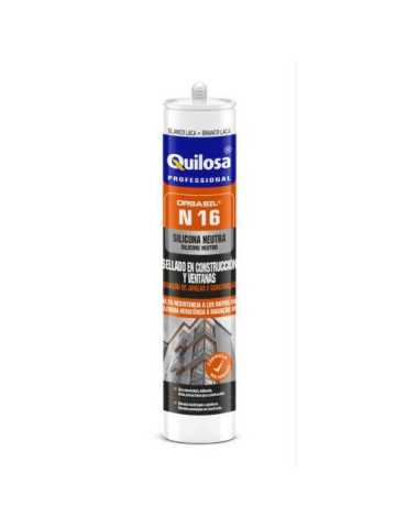 Silicona N16 Neutra 300 ml Blancas [LOTE DE 8 Unidades] ORBASIL