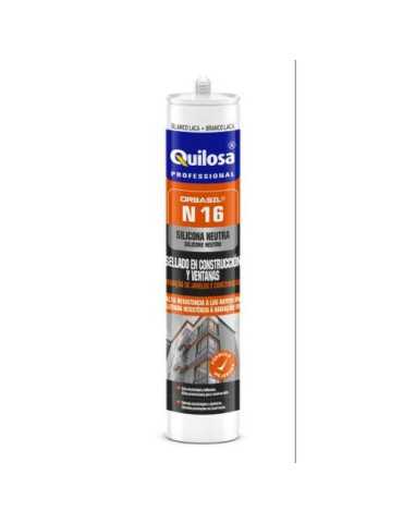 Silicona N16 Neutra 300 ml Translucido [LOTE DE 8 Unidades] ORBASIL
