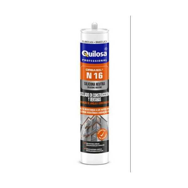 Silicona N16 Neutra 300 ml Translucido [LOTE DE 8 Unidades] ORBASIL