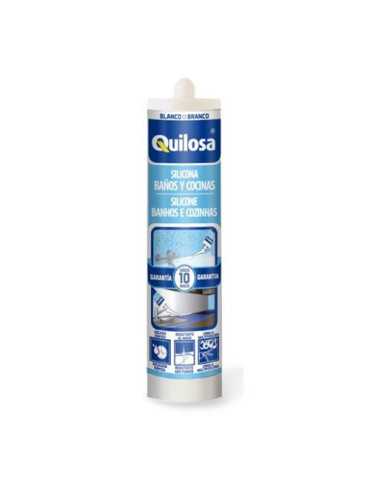 Silicona Baño 300 ml Blanca 43737 [LOTE DE 6 Unidades] ORBASIL