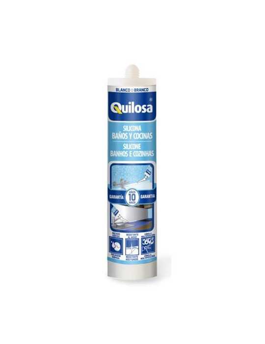 Silicona Baño 300 ml Blanca 43737 [LOTE DE 6 Unidades] ORBASIL