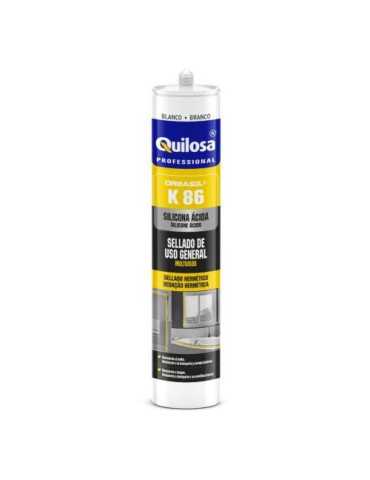 Silicona K86/300 ml Translucida 812 [LOTE DE 8 Unidades] ORBASIL
