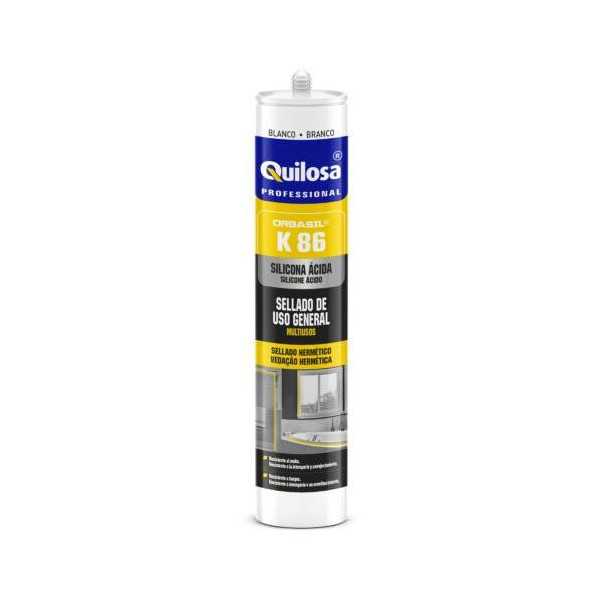 Silicona K86/300 ml Translucida 812 [LOTE DE 8 Unidades] ORBASIL