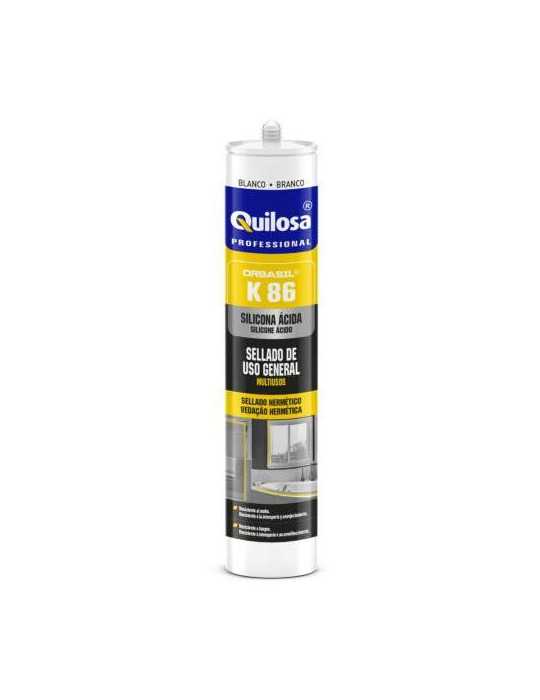 Silicona K86/300 ml Translucida 812 [LOTE DE 8 Unidades] ORBASIL