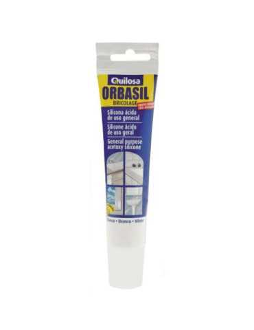 Silicona Bricolage 85 ml Blanca 24604 [LOTE DE 10 Unidades] ORBASIL