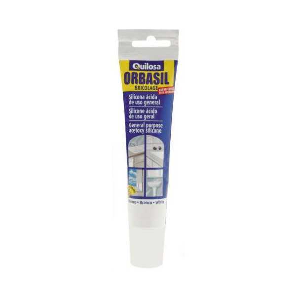 Silicona Bricolage 85 ml Blanca 24604 [LOTE DE 10 Unidades] ORBASIL