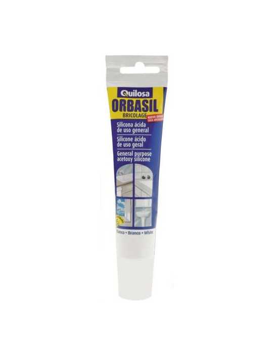 Silicona Bricolage 85 ml Blanca 24604 [LOTE DE 10 Unidades] ORBASIL