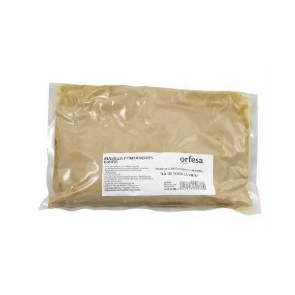 Masilla para Fontanero 800GR Envasado al Vacio [LOTE DE 6 Unidades] ORFESA