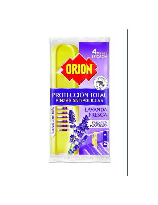 Pinza Antipolillas Lavanda 2 Unidades 31542 [LOTE DE 8 Unidades] ORION