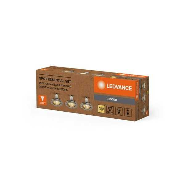 Foco Spot Essential Niquel 2.6W GU10 BL-3 [LOTE DE 2 Unidades] OSRAM