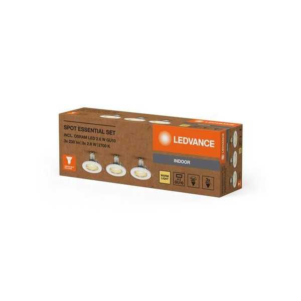 Foco Spot Essential Blanco 2.6W GU10 BL-3 [LOTE DE 2 Unidades] OSRAM
